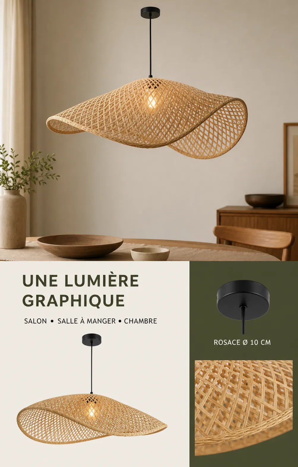Infographie usages suspension bambou