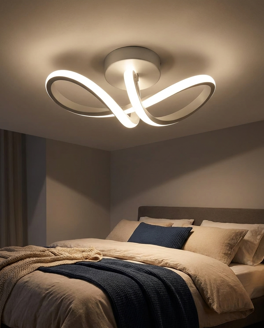 Plafonnier LED allume ambiance chambre