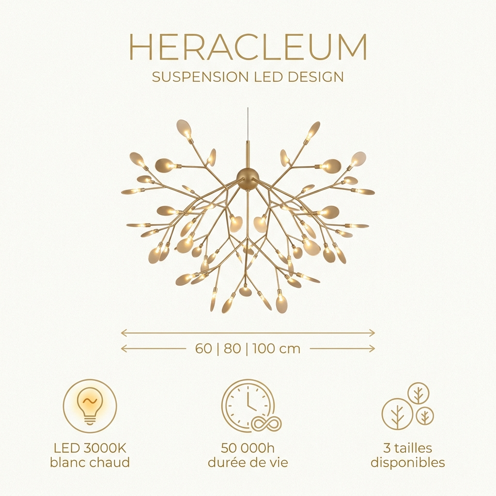 Infographie Heracleum - specifications et dimensions