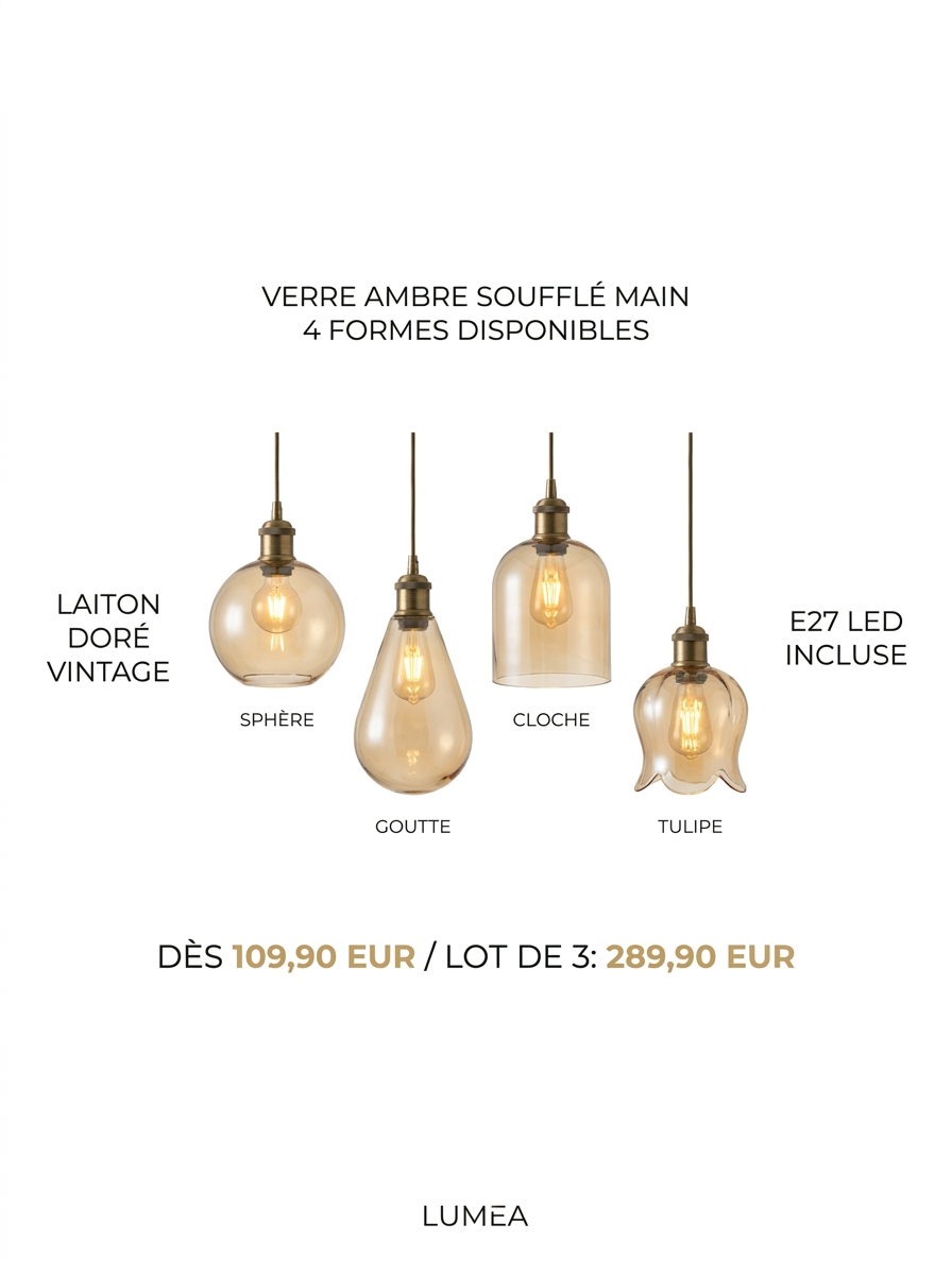 Infographie Verre Ambre - specifications et dimensions
