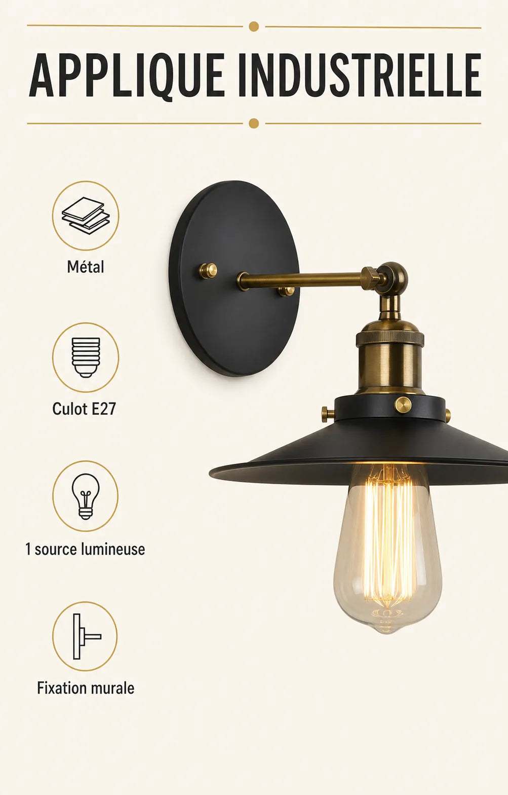 Infographie specifications applique industrielle